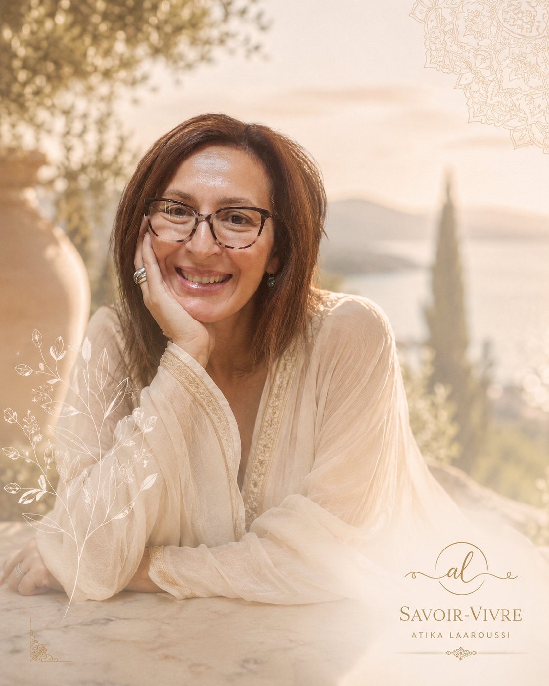 Atika Laaroussi, Life-Identity-Coach — Portrait am See in Marokko